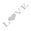 Letters Love Furniture Mirror Tiles Wall Sticker  Art Decor