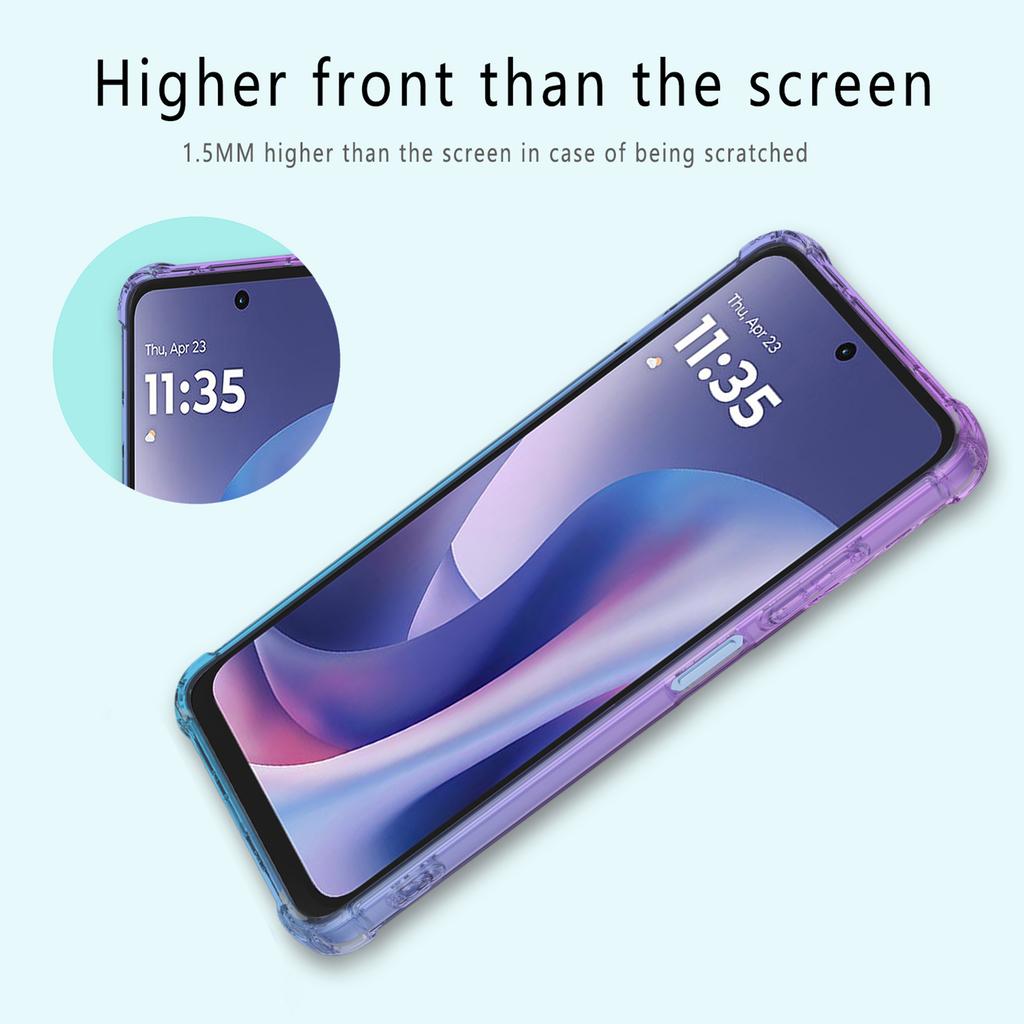 For Motorola Moto G67 Power 5G Case Gradient Color TPU Anti-Drop Phone Cover