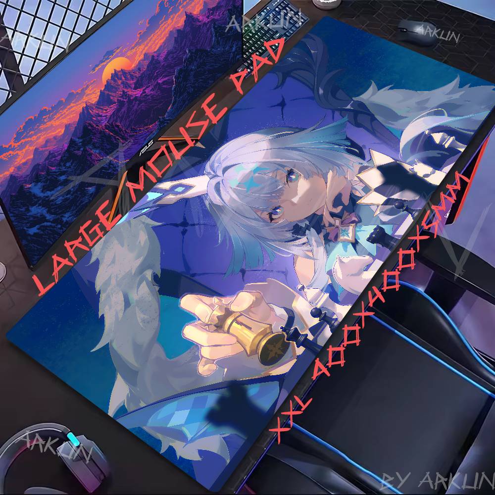 Hot Cerydra Honkai Star Rail Mouse Pad Gamer Computer Accessories Keyboard Table Mat Pad Company Gaming Laptop Desk Accessory Pc