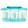 Mini Fish Tank Aquarium Fish Aquarium Tank LED Light Divider Filter Water