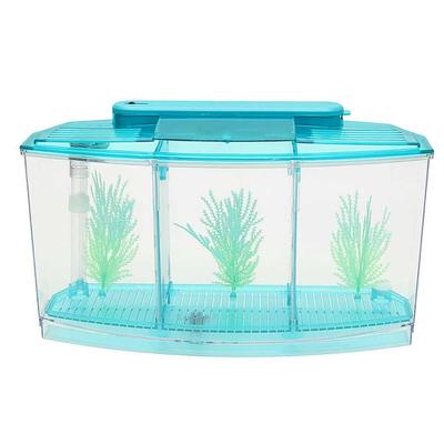 Mini tanque de peixes aquário aquário tanque de peixes led divisor de luz filtro de água