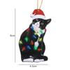 Acrylic Black Cat Christmas Tree Pendant Cute Christmas Tree Decoration Ornament   Christmas