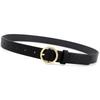 Women'S Round Buckle Belt Casual Retro Jeans Belt Women'S Decorative Thin Belt