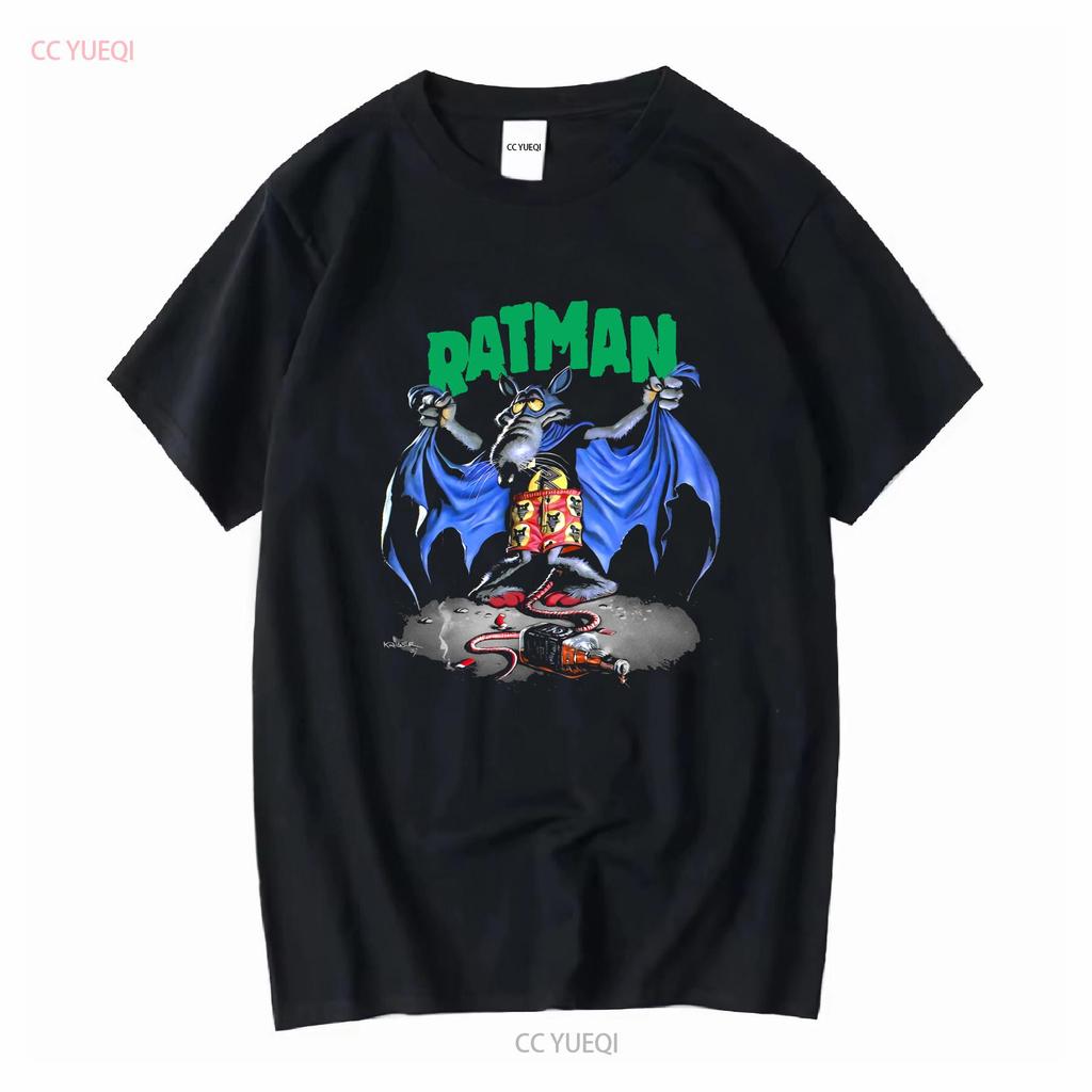 T-shirt Risk Vintage Années 90 XL Ratman manches longues ou courtes vintage Lavé Confortable vêtements de designer Haut Pour un usage quotidien