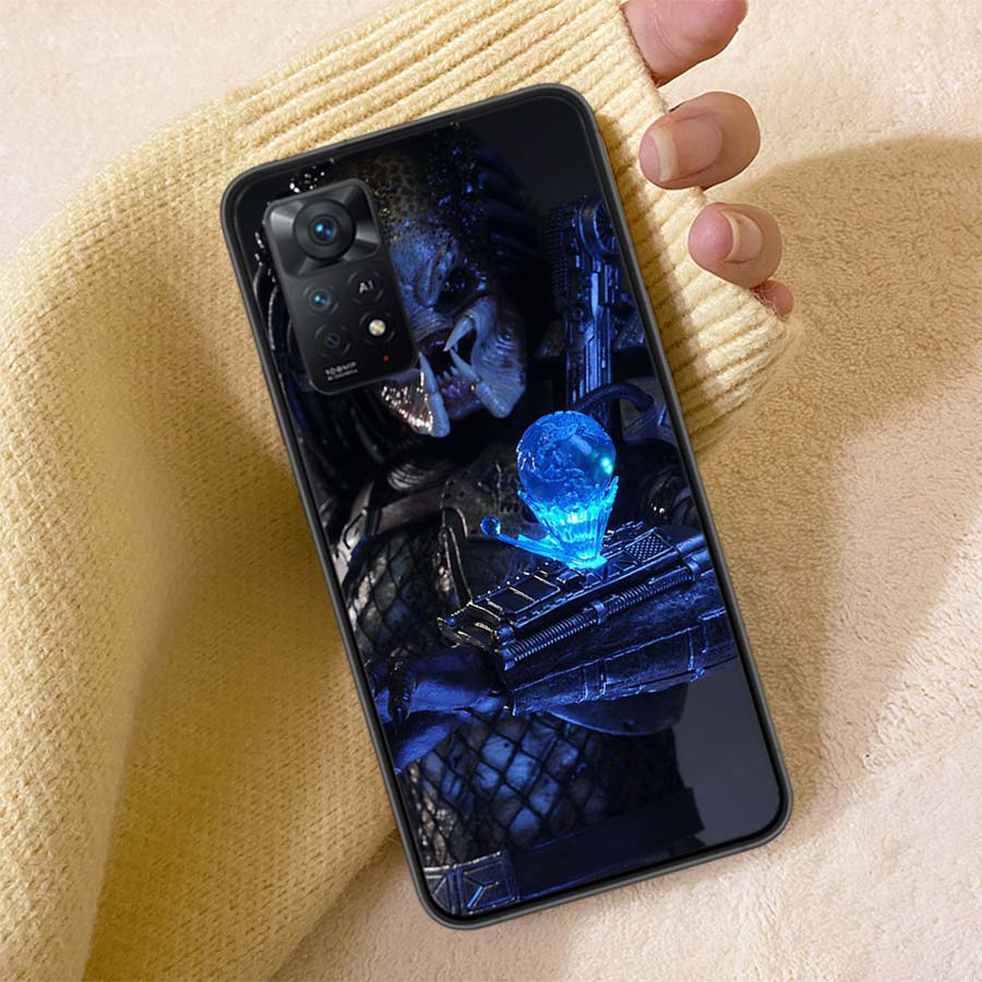 Alien Predator Phone Case For Redmi 13C 14C Note 14 13 Pro Plus 5G Clear Capa 12 12C 10A 10C 10 9A 9C 9T 9 8 Pro Cover TPU Shell