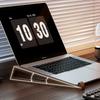 Set mit 1 tragbarem, faltbarem Holz-Laptop-Ständer zur Laptop-Kühlung, dreieckiges Belüftungsdesign, Büroaccessoires