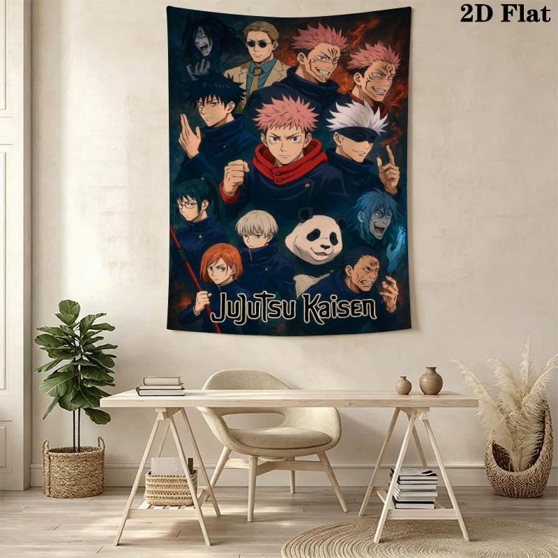 Jujutsu Kaisen Volume Tapestry Wallmounted Fashion Print Work Of Art Background Cloth Atmospheric Background Cloth