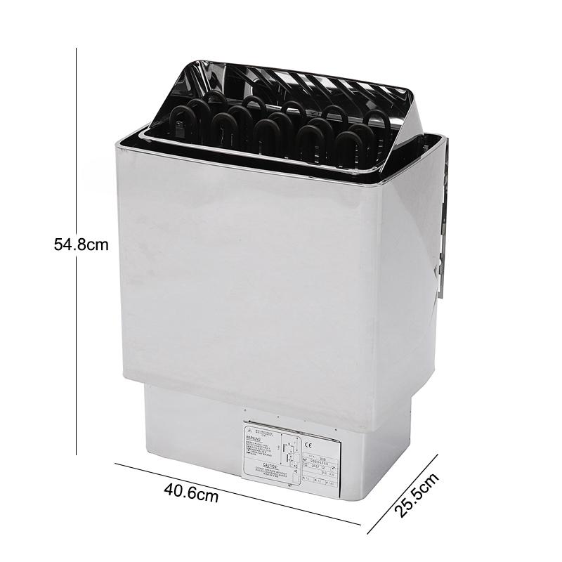 220V Electric Sauna Heater Wet Dry Sauna Heater Stainless Steel Stove For Home Hotel Bath Shower SPA 9000W