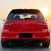 For VW Golf 7 MK7 Standard /GTI / GTD 2013 2014 2015 2016 Automobile Rear Bumper Blade-style Diffuser Lip Body Modificatikon Kit
