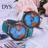 Creative World Map Plane Ceas de mână unisex Pointer Quartz No Numbers Party