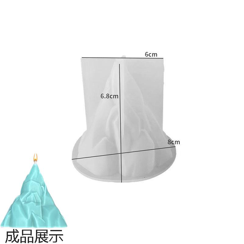 3D Volcanic Iceberg Candle Silicone Mold DIY Aromatherapy Plaster Epoxy Resin Handmade Mould Cake Ice Cream Baking Tool Molds