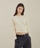 Nodeuyuumeon Witty Cable Round Knit [Cream]