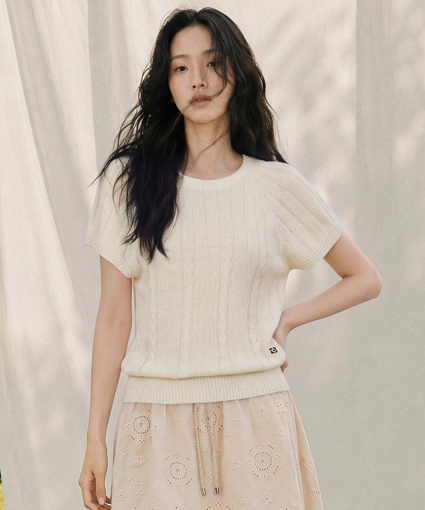 TOPGIRL Summer Cable Cool Knit Top_T611Tp185