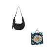 MASTER CANVAS Fabric Semi Round Shoulder Bag, Dumpling Shoulder Bag Regular Women's Black MCKW589