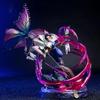 Demon Slayer Kochou Shinobu Anime Figure 33cm GK Battle Statue Model Cartoon Scene Ornament Toy for Christmas Gift