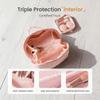 Reise-Kosmetiktasche für Damen, 180 Grad flach aufklappbares Design, Wasserdichte Kosmetik-Organizer-Tasche mit großem Fassungsvermögen, Flach öffnende Toilettentasche, Dreifach geschütztes Inneres, Port