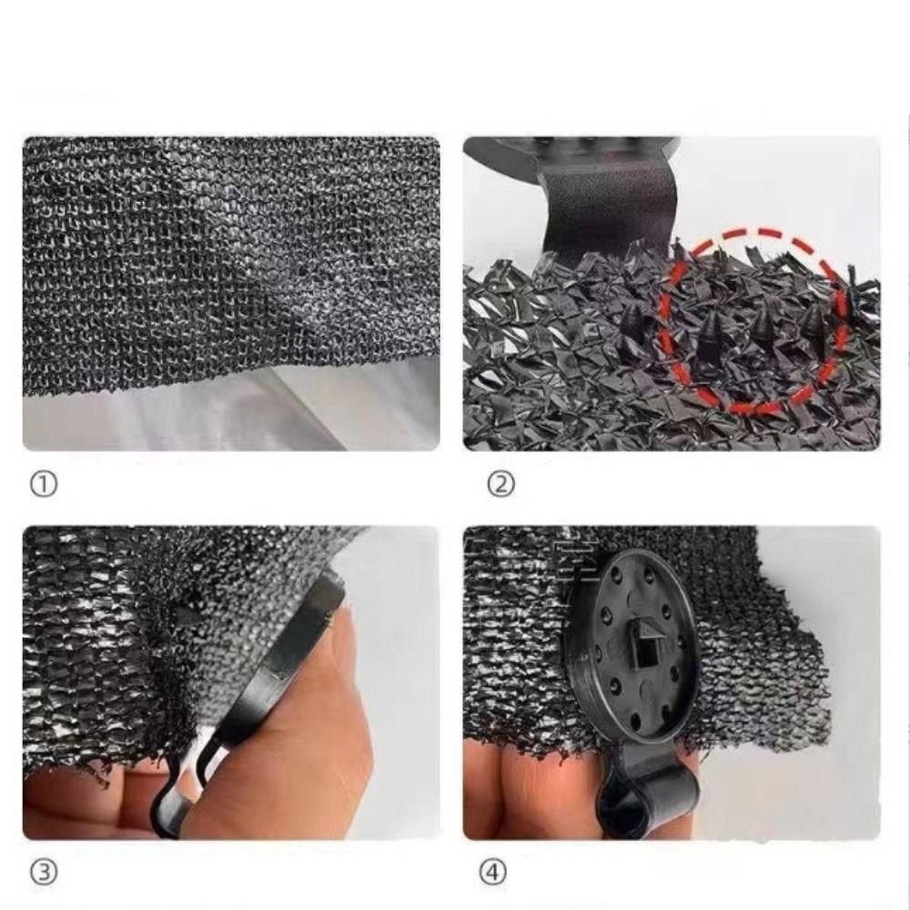 100pcs Special Sunshade Network Card Clip Plastic Hook Clip Hook Fastener  Garden Netting