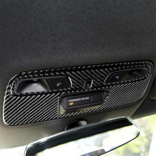 For Chevrolet Camaro 2017- Carbon Fiber Roof Reading Light Panel Cover Trim