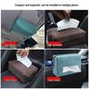 Multi-Functional Car Seat Back Flocking Leather Tissue Box Cover