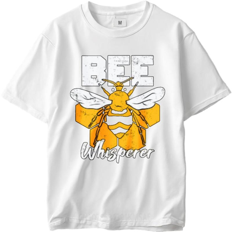 Cheap Tshirt Breathable Tee Travel Man Oneck t shirt Black Bee Whisperer With Honeycomb Background Fashionable For him Tshirt