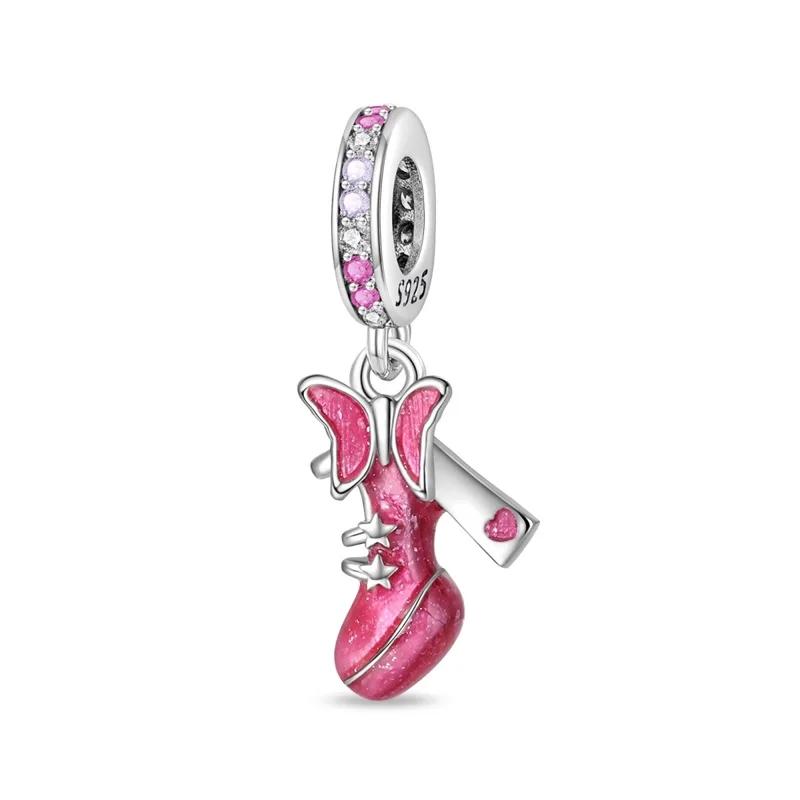 Brand New Copper Metal Sewing Machine Lipstick Couple Series Charm Bead Component Compatible With 4mm Bracelet High Quality Fine Jewelry Charm Bead