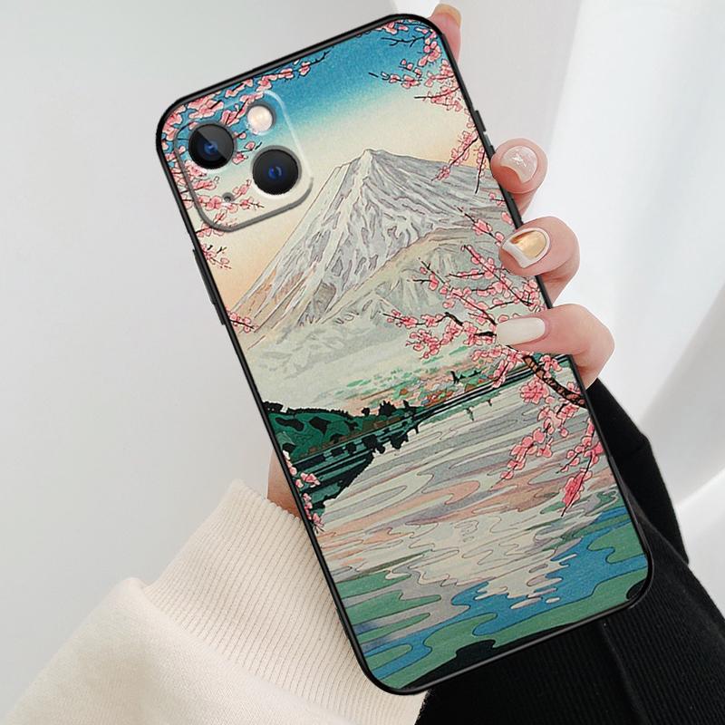 Ukiyo-e Japanese Style Art Phone Case For iPhone 17 Pro Max 16 15 11 13 12 14 Pro Max mini 15 16 Plus 16e 17 Air Cover