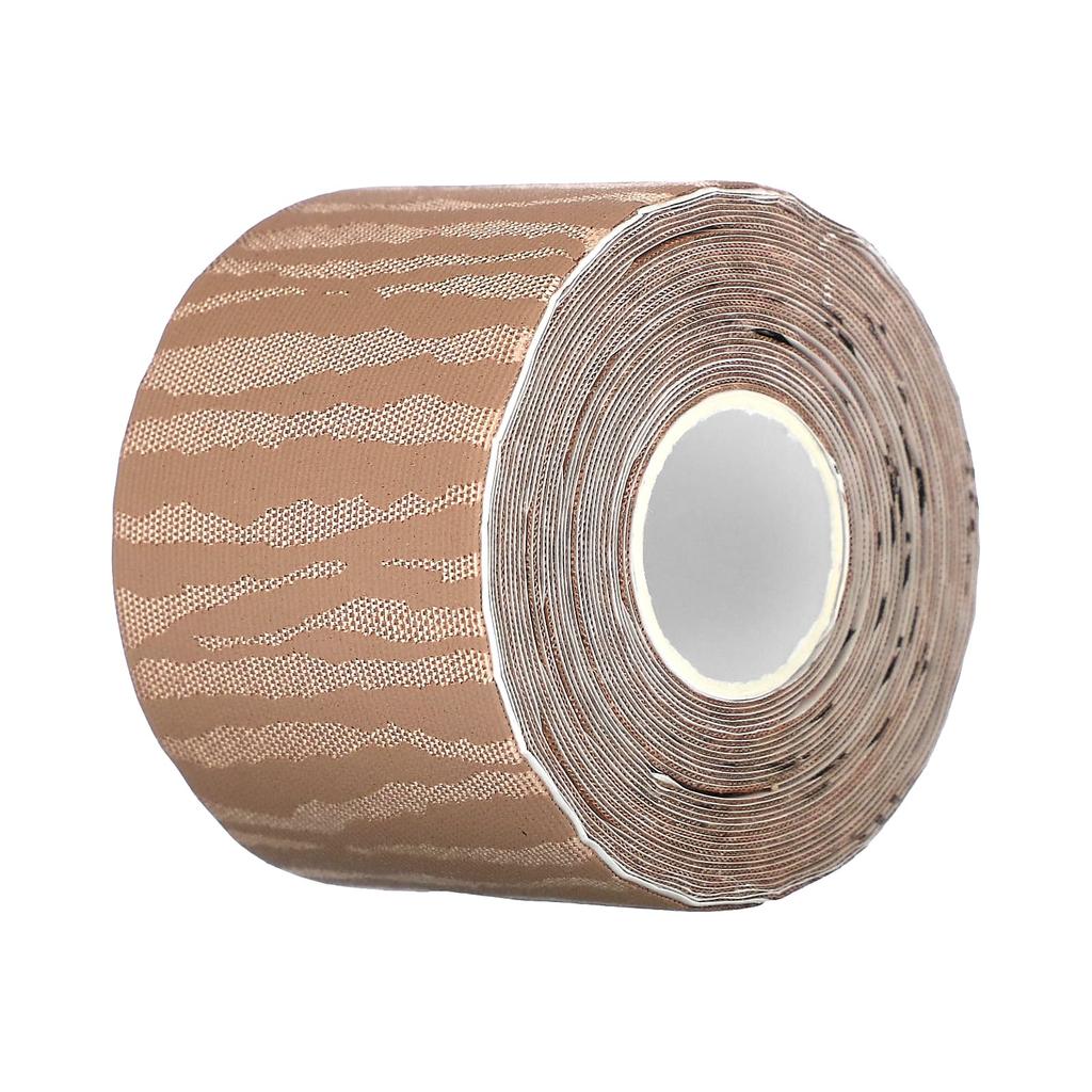 Breathable Elastic Kinesiology Tape, Zebra Design & Beige, 20 Precut Strips