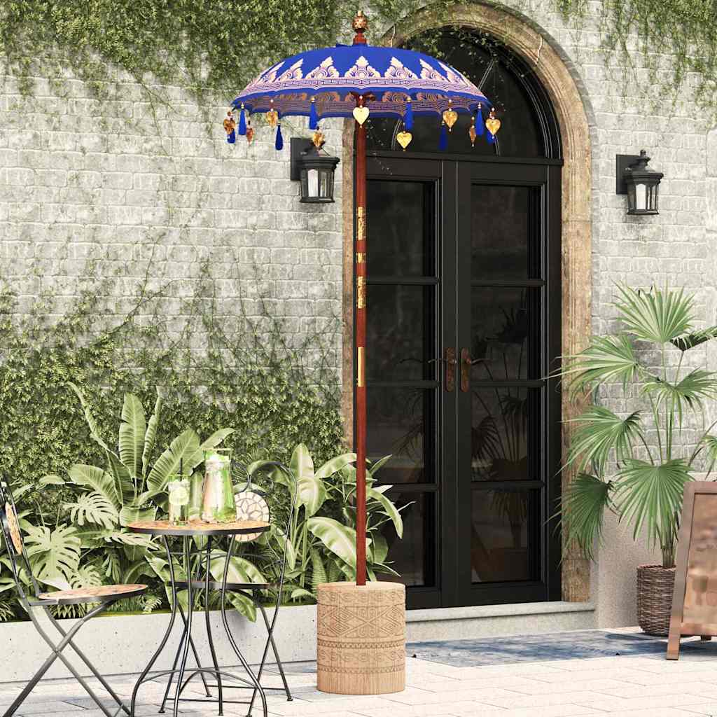 Balinese Sun Umbrella Blue 125 X 125 X 260 Cm