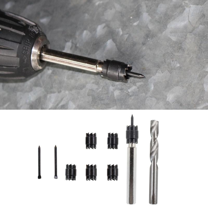 Multi-function Flexible Using 9 Piece of  Hexagonal Shank Twist Drill Welding Drill Dual Purpose Welding Point Tool