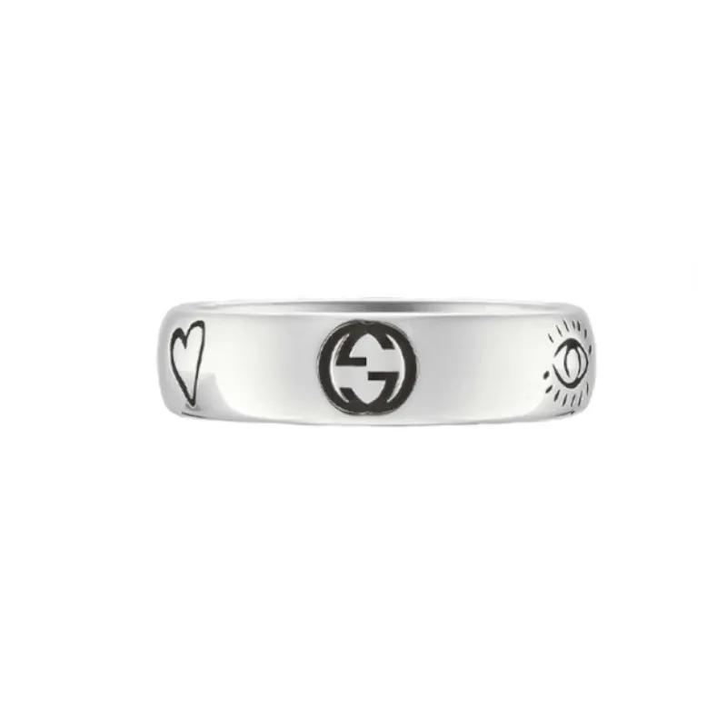 GUCCI 925 Sterling Silver Sterling Silver Ring Unisex (Unisex) Rings
