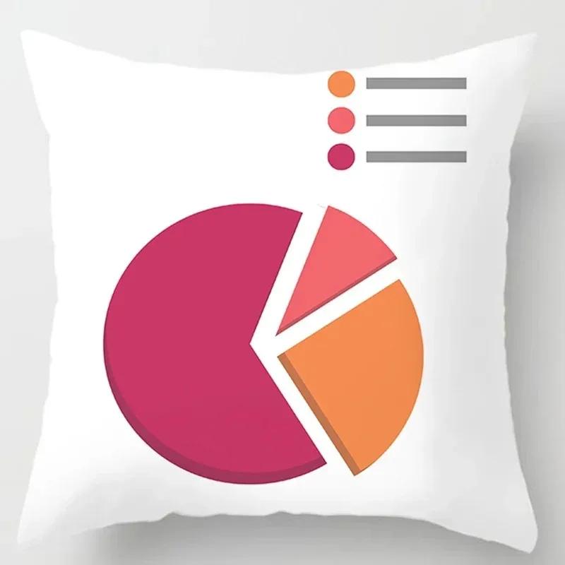 Creative Geometric Pattern Decorative Pillowcase Car Sofa Square Cushion Pillowcase