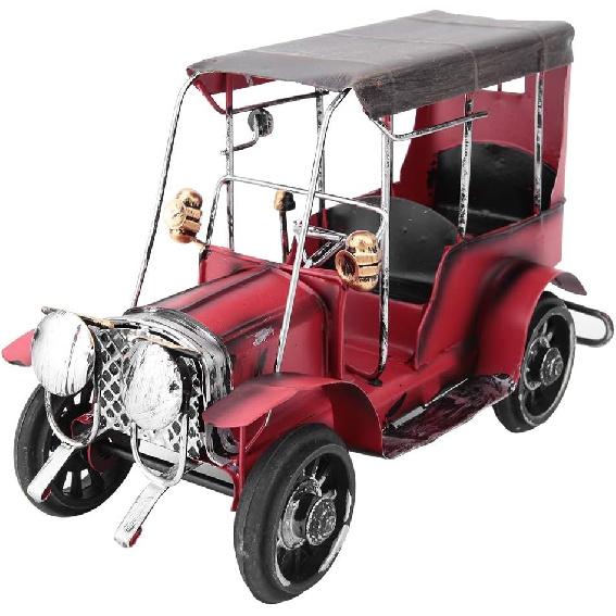 Car Ornaments, Vintage Car Ornament, Retro Iron Car Shape Home Living Room Office Desk Store Decoration Craft Christmas Ornaments with Texture for