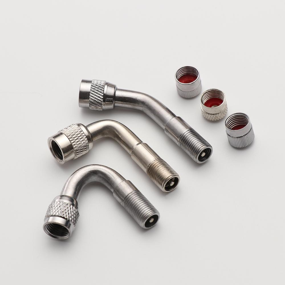 2Pc Miexd 45/90/135 Degree Air Tyre Valves For Truck Motorcycle Cycling Accessories Adapter Car Valve Extension Stem Brass