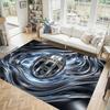 Juventus FC Design Crystal Velvet Carpet Cozy Non?Slip Printed Rug For Bedroom Living Room Entrance