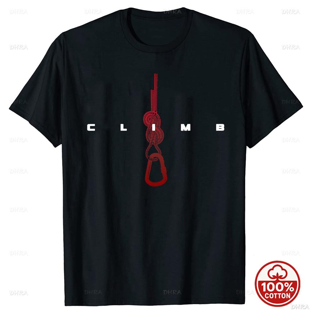 Unisex Funny Rock Climbing Mountain Tshirts Summer Outdoor Adventure Sports Cotton Streetwear Short Sleeve Birthday Gifts Tshirt