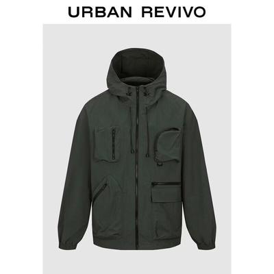 UR Men's Outdoor Multi-Pocket Hooded Jacket