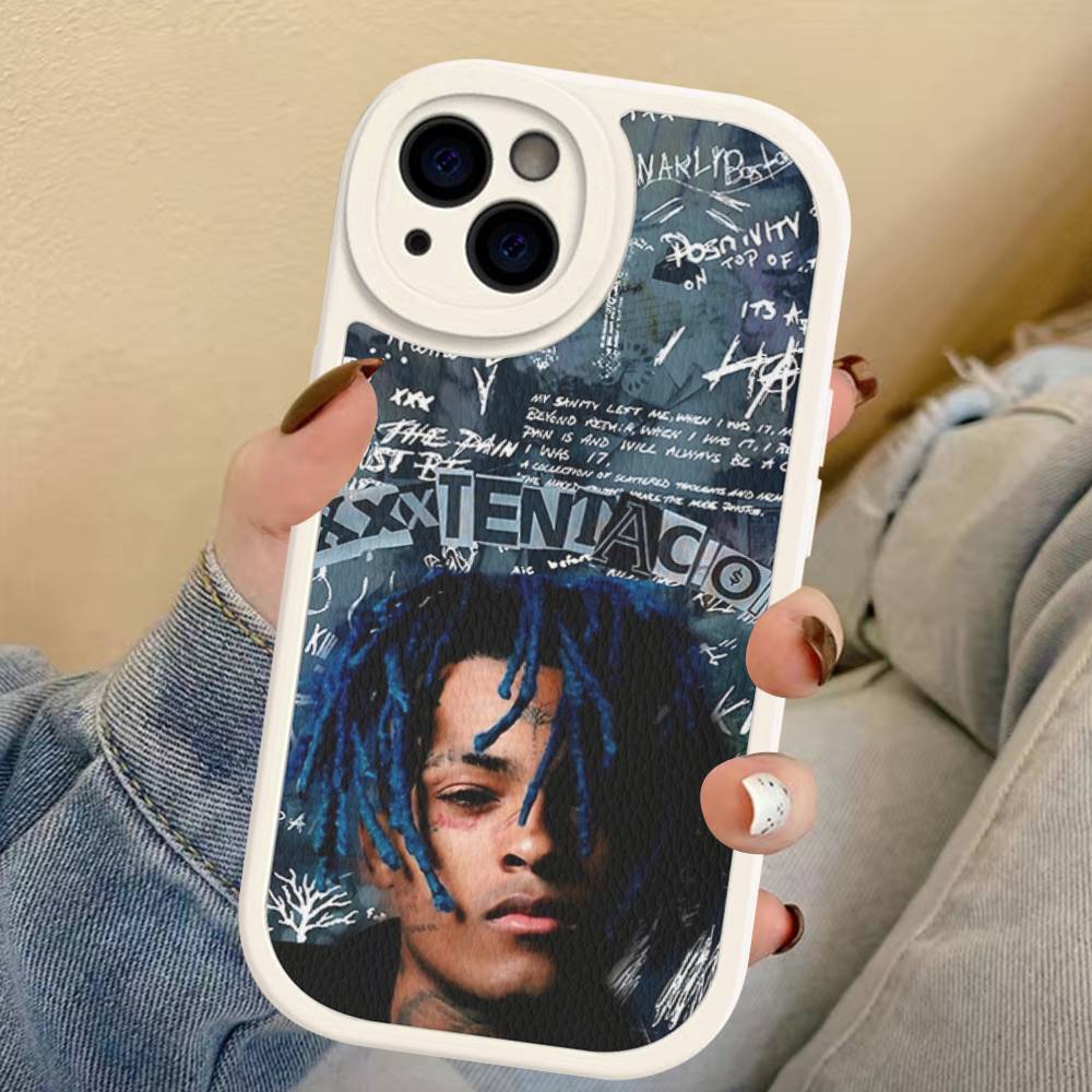 Rapper X-XXXTentacionS Phone Cover For IPhone 11 12 13 14 15 16 Pro Max Mini Plus Soft Leather Case