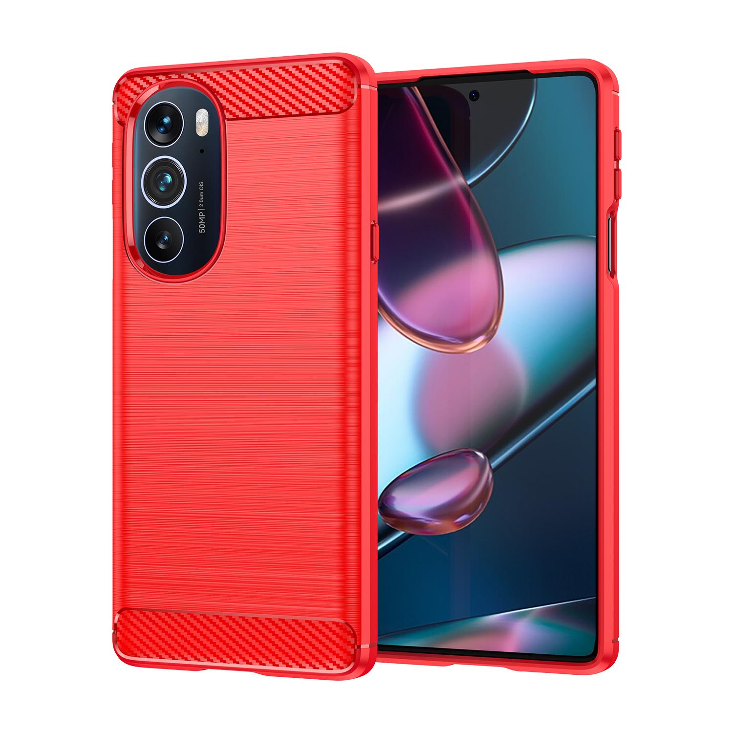 

Для Motorola Moto Edge Plus edge+ 2022 edge 30pro силиконовый чехол роскошный матовый чехол для moto edge30 pro мягкие чехлы из углеродного волокна Edge30 Pro красный
