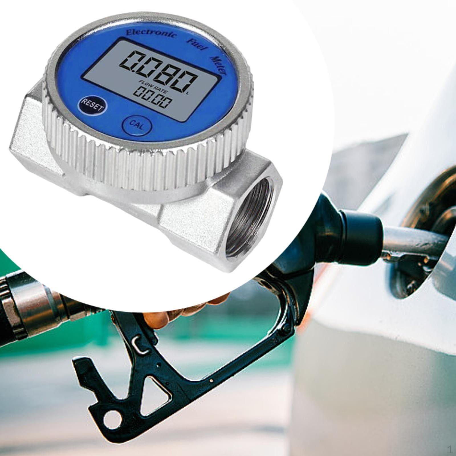 

Digital Turbine Fuel Flow Meter Electronic LCD Display Multipurpose Versatile 1 Inch