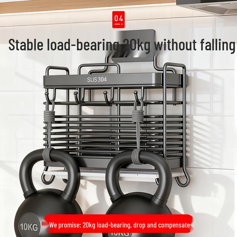 Wall-Mounted 304 Stainless Steel Chopstick Holder