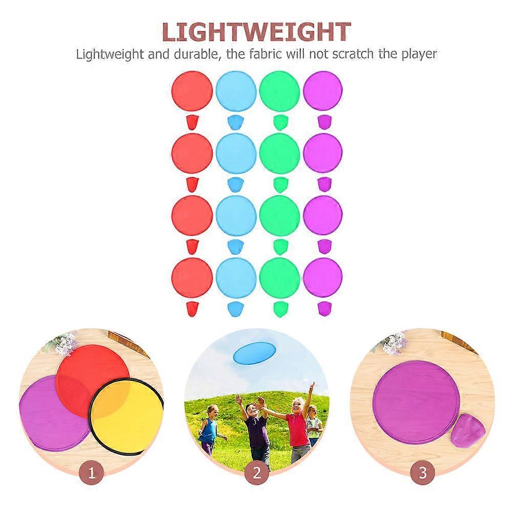 24Pcs Foldable Flying Disc Toy Assorted Color Perfect For Summer Party Birthday Christmas New Year