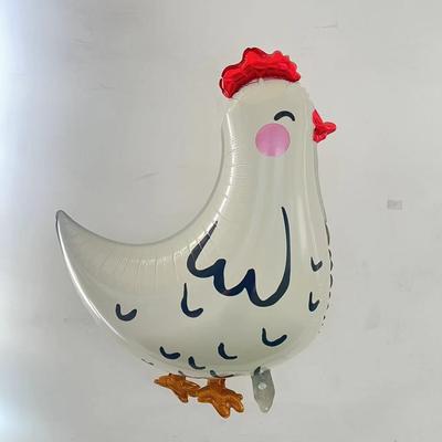 Partydekoration mit Aluminiumfolienballons, Geburtstagsdekoration, Camping, Hahn, Tier
