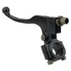 Motorcycle Black Left Brake Clutch Lever Brake Lever Perch 7/8" for ATV Motorcycle Handlebar Aluminum Alloy