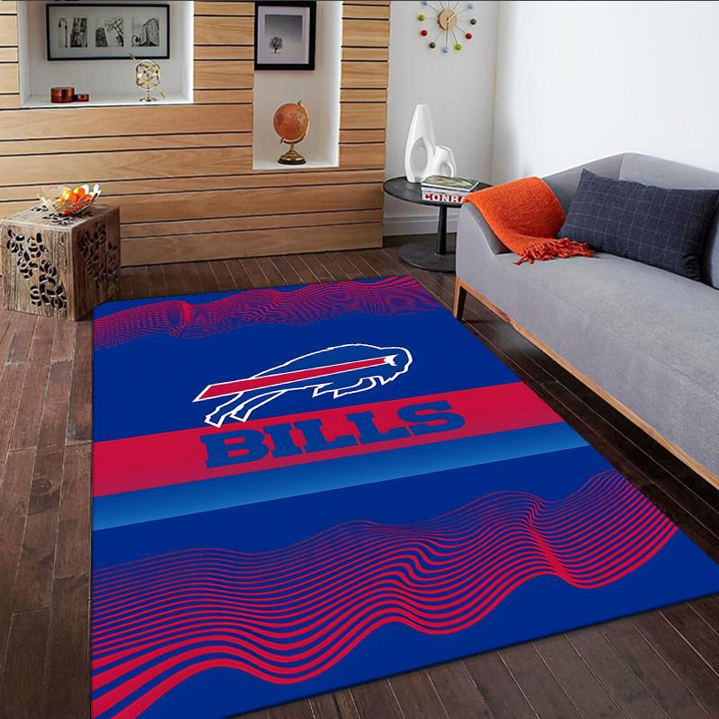 Bills Logo Carpet, Kitchen Rugs, Yoga Mat, Non-Slip Mats, Rug for Bathroom, Living Room Bedroom, Camping Rugs Christmas Gift