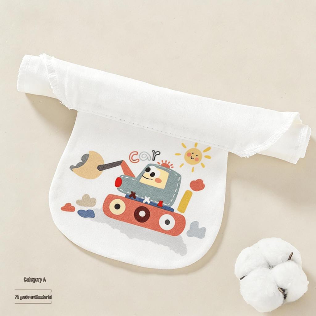 6-Layer Pure Cotton Sweat-Absorbent Towel for Children - Summer Kindergarten Gauze Anti-Sweat Back Pad