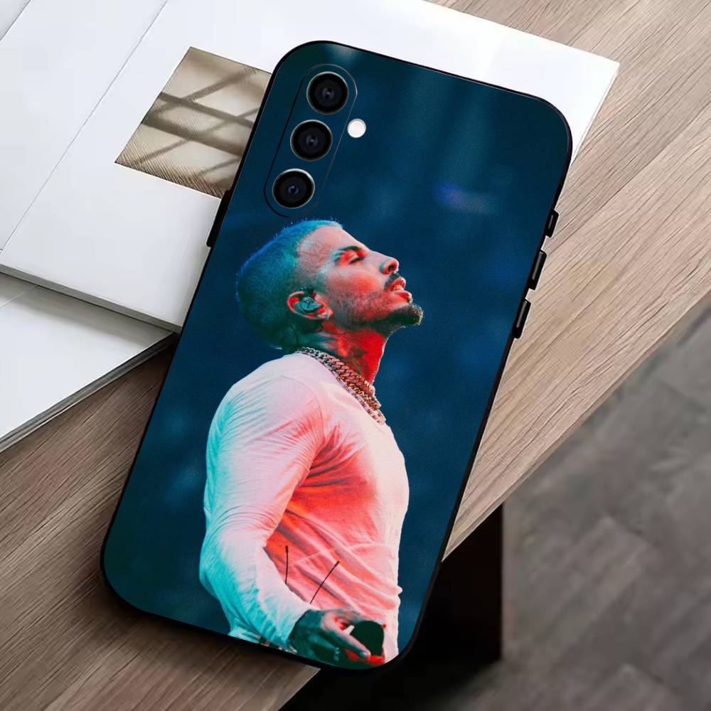 

reggaeton-R- Rauw Alejandro Phone Case For Samsung Galaxy A73,A72,A71,A70,A53,A52,A51,Others Soft Black Cover Samsung a41