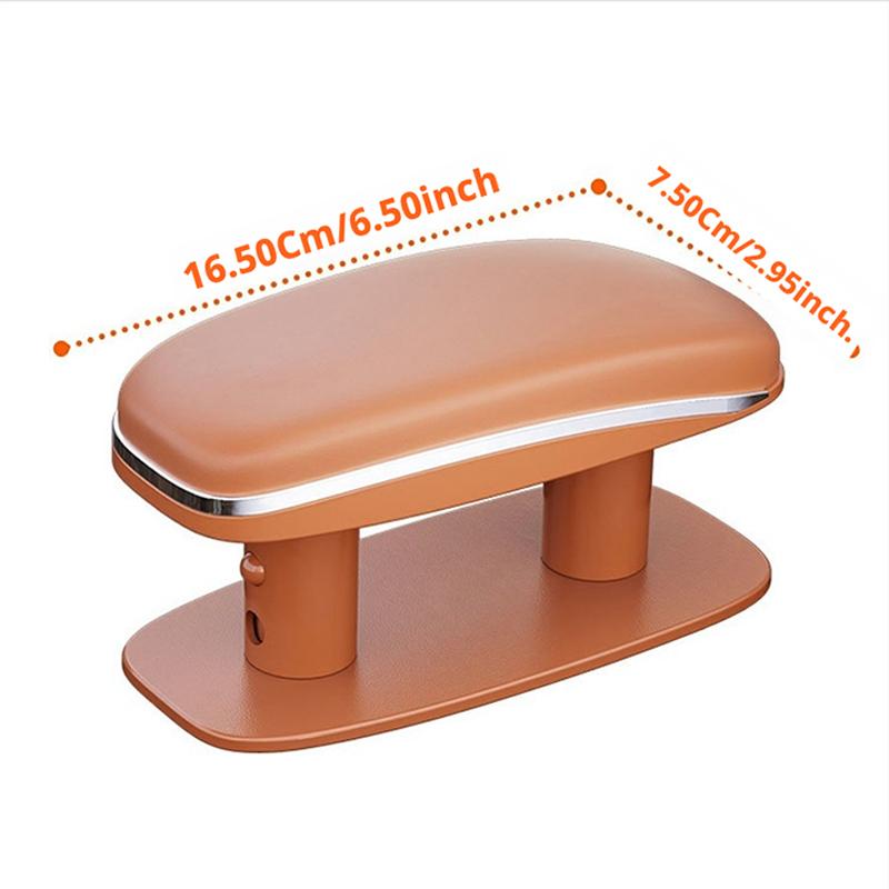 SEAMETAL Universal Car Door Armrest Pad Adjustable Height Relieve Arm Fatigue PU Leather Surface Easy Installation Car Armrest