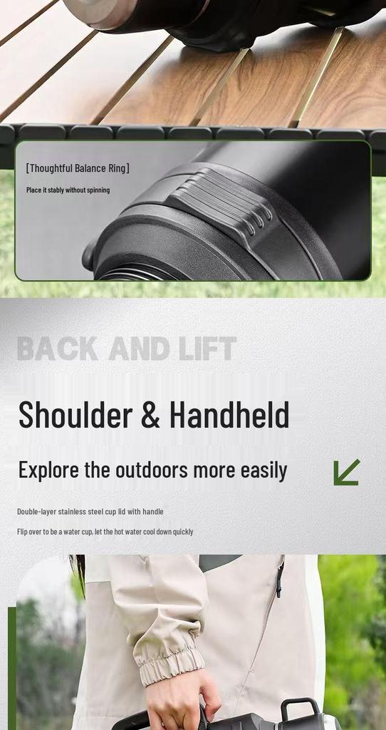 316 Large Capacity Insulated Thermos for Outdoor and Travel Use