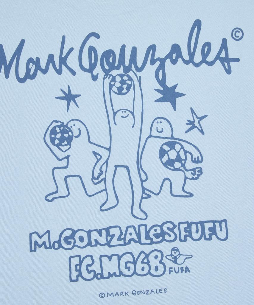 MARK GONZALES Fc Mg Short Sleeve T-Shirt - Sky Blue
