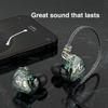 TRN MT1 Hi-Fi 1DD Dynamic Driver In-Ear Headphones, 10mm Dual Magnet Dynamic Driver, 2-Pin 3.5mm Gold-Plated Contact Lens, Monitor Earphones with
